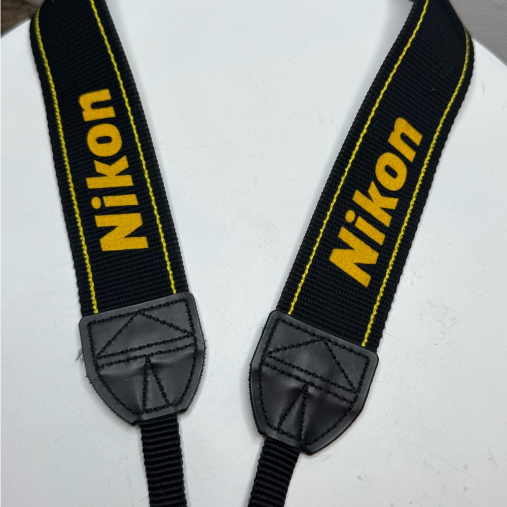 Nikon Black and Yellow Camera Strap